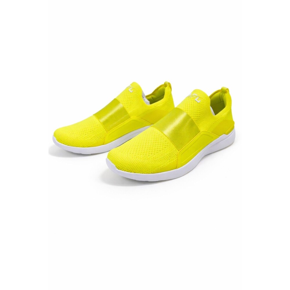 APL Techloom Bliss Mens Slip-On Running Sneaker Size 11.5 Energy Yellow NIB - Picture 2 of 12